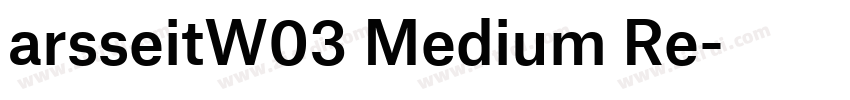 arsseitW03 Medium Re字体转换